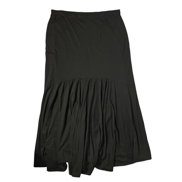 Peruvian Connection Black Pima Cotton Skirt XL - Picture 2 of 8